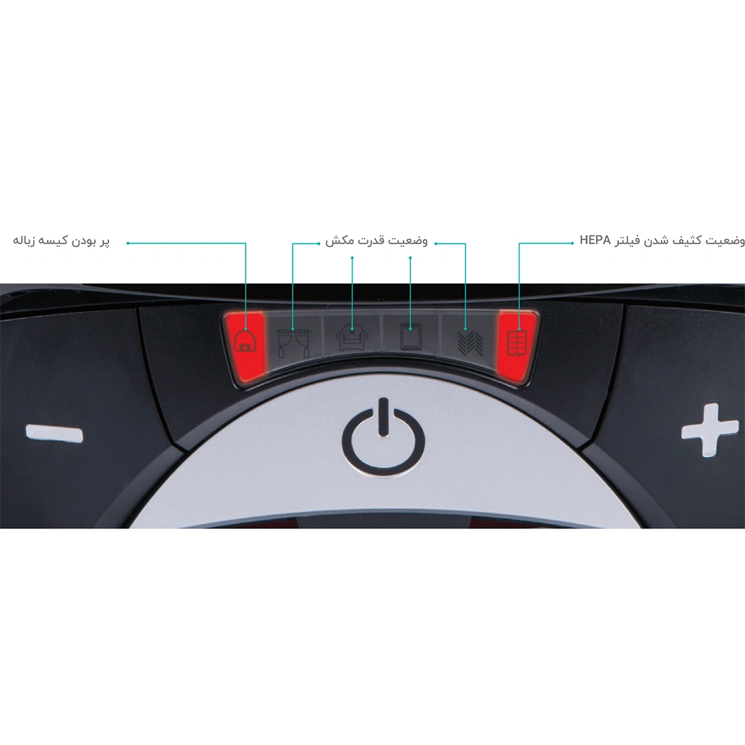 نمایشگر LED جاروبرقی 2100 وات دوو مدل DVC-LH22R و DVC-LH22B