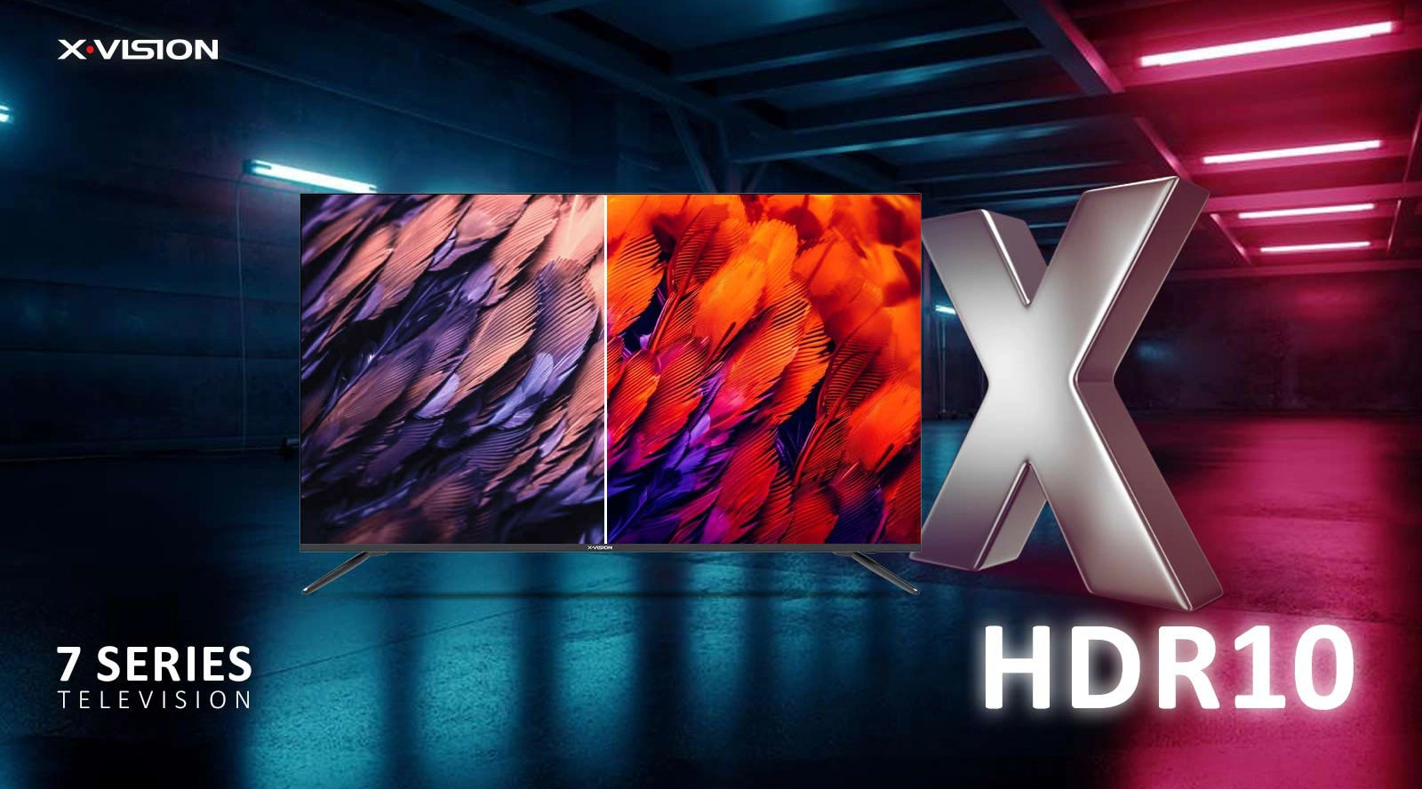 تکنولوژی HDR10 در تلویزیون هوشمند 55 اینچ 4K ایكس ویژن مدل XCU775