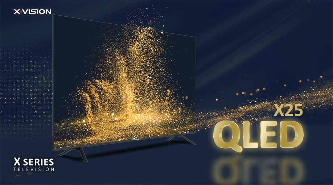 فناوری QLED تلویزیون هوشمند 55 اینچ 4K ایكس ویژن مدل X25