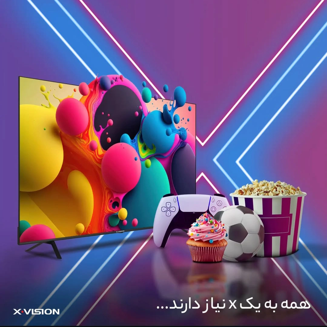 خدمات پس از فروش تلویزیون هوشمند 55 اینچ 4K ایكس ویژن مدل 65x25