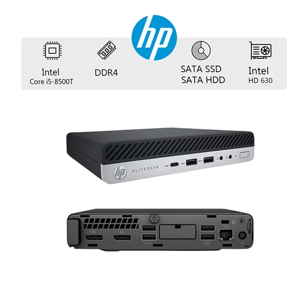 مینی کیس اچ پی مدل HP EliteDesk 800 G4-Intel Core i5-8500T