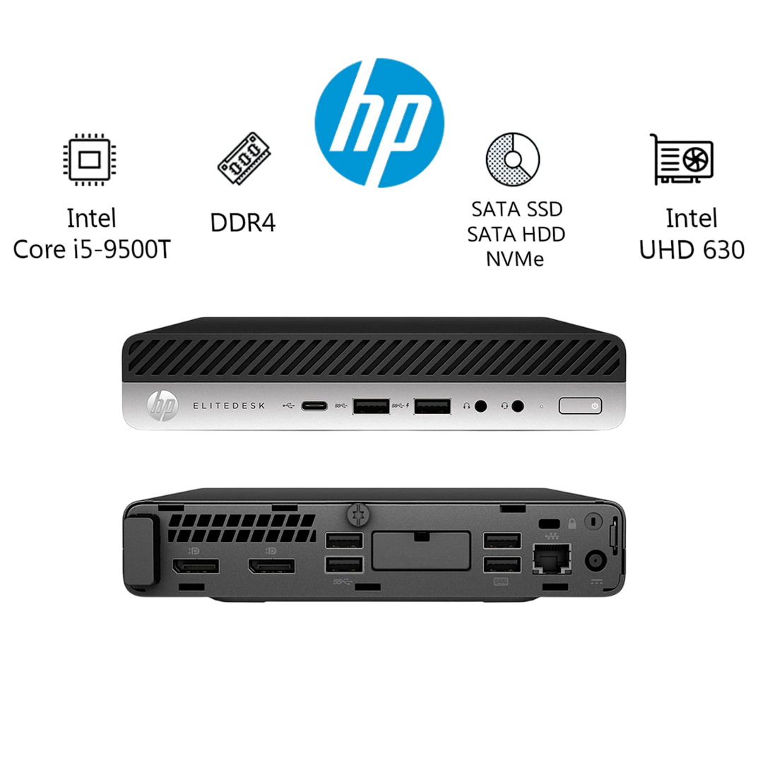 مینی کیس اچ پی مدل HP EliteDesk 800 G5-Intel Core i5-9500T