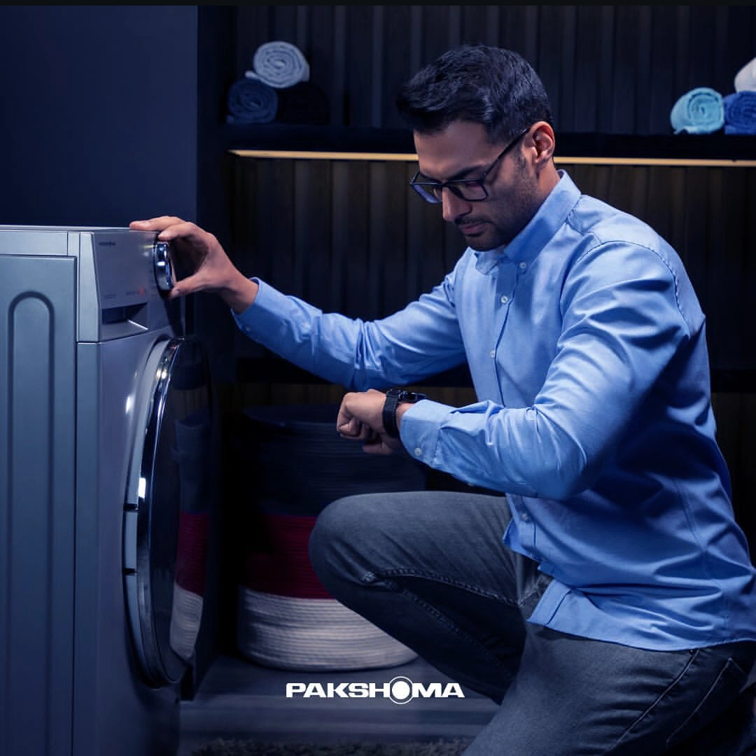 شستشو با تاخیر در ماشین لباسشویی پاکشوما 9 کیلویی مدل U9W