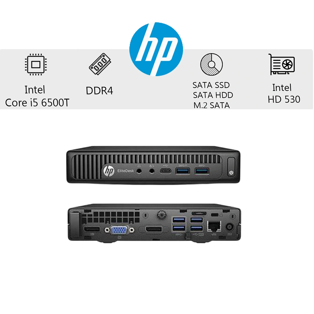 مینی کیس اچ پی مدل HP EliteDesk 800 G2-Intel Core i5-6500T
